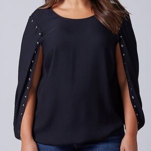 Lane Bryant Cape Top with Rivets